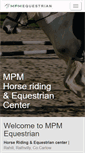 Mobile Screenshot of mpmequestrian.com